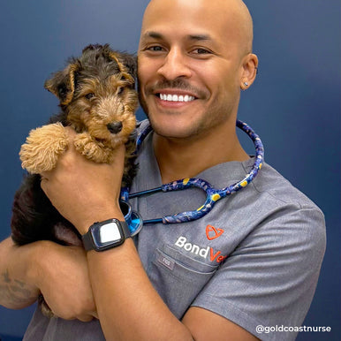 Blue Stethoscope MDF Instruments ProCardial Titanium Carrdiology Mprint Vincent Van Gogh Starry Night Print Go Van Gogh and Capridium