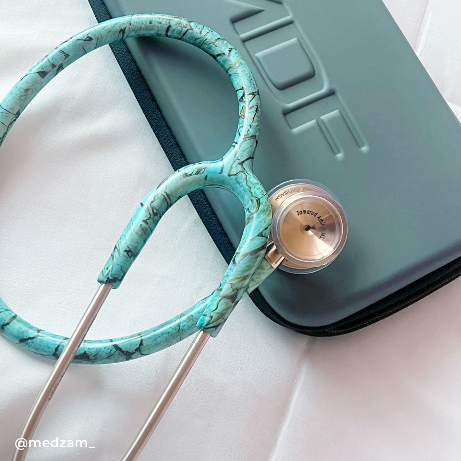 Stethoscope MDF Instruments ProCardial Cardiology Turquoise and Rose Gold