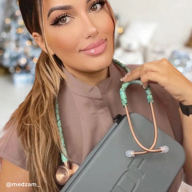 Stethoscope MDF Instruments ProCardial Cardiology Turquoise and Rose Gold