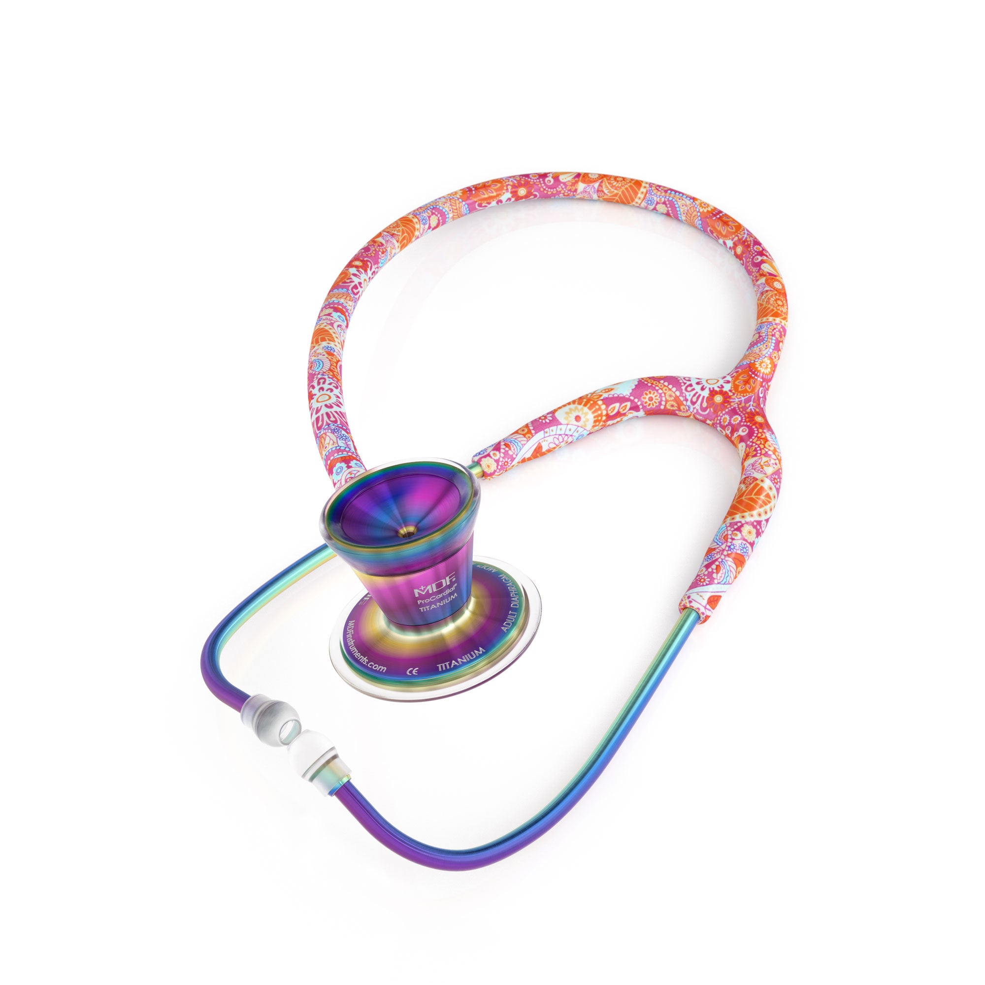 Stethoscope MDF Instruments Royal Dutch Paisley Kaleidoscope ProCardial Titanium Cardiology