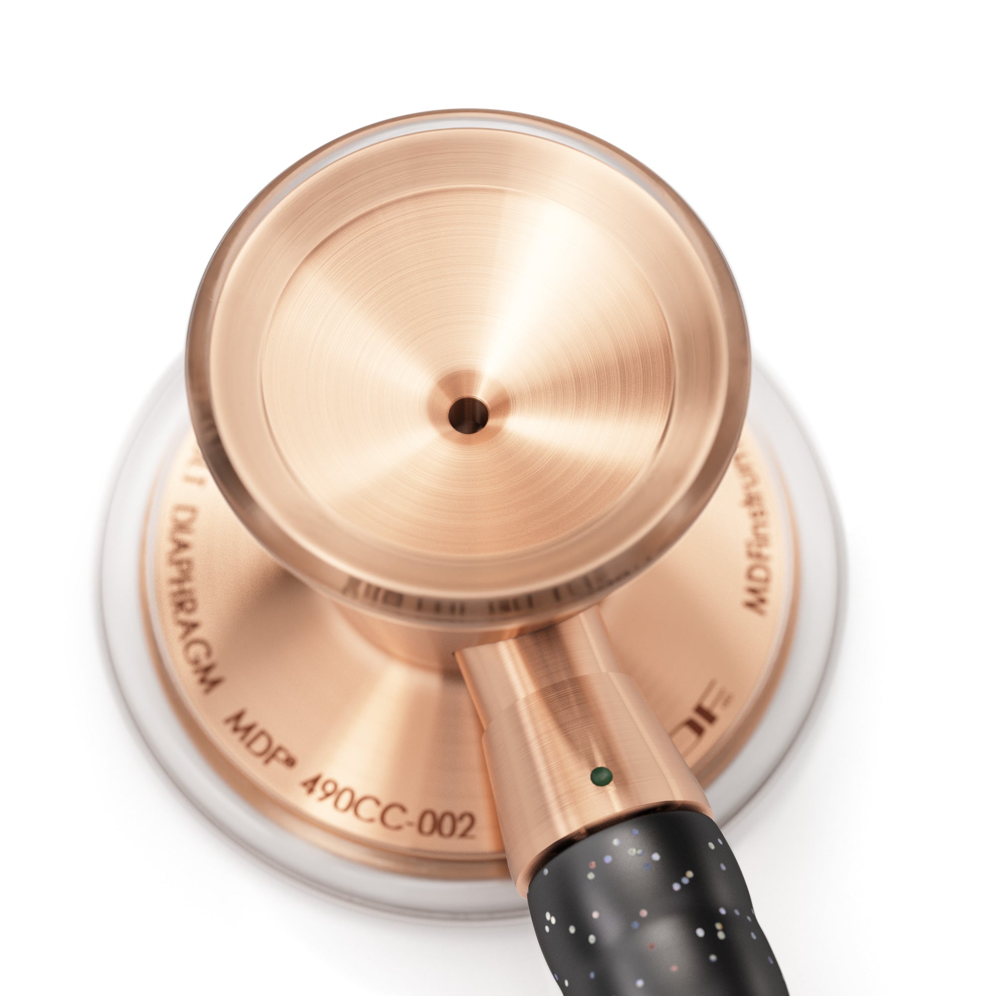 ProCardial® Titanium Cardiology Stethoscope - Black Glitter/Rose Gold - Engraving