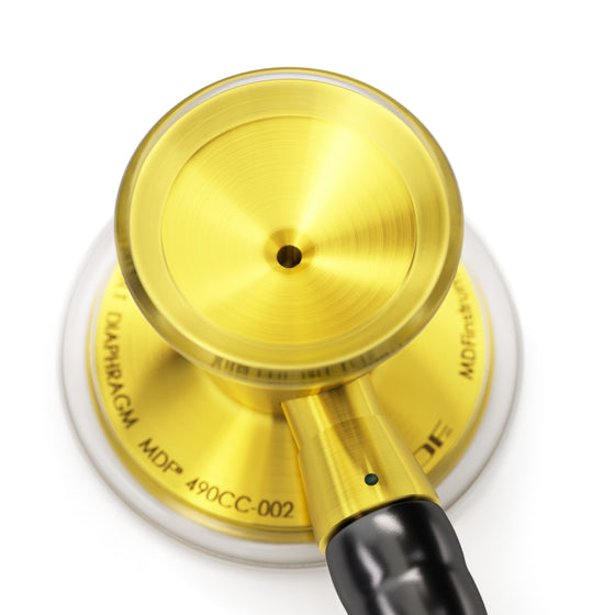 ProCardial® Titanium Cardiology Stethoscope - Black/Gold - MDF Instruments Official Store - Stethoscope - Engraving