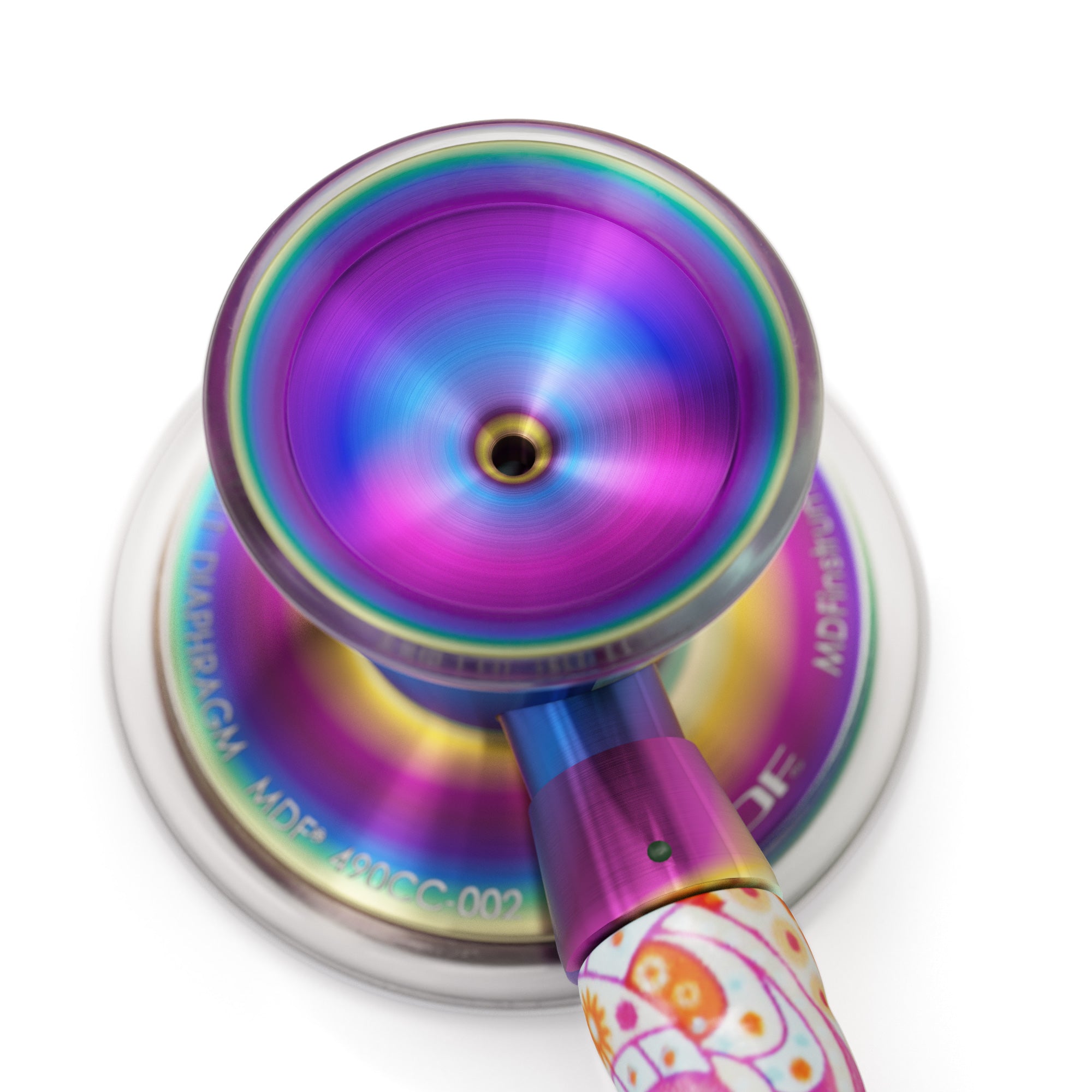 Stethoscope MDF Instruments Royal Dutch Paisley Kaleidoscope ProCardial Titanium Cardiology Engraving