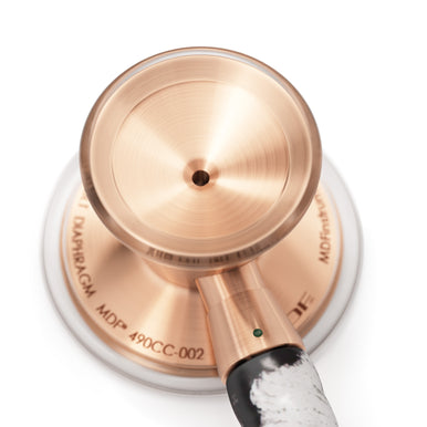 Rose Gold Stethoscope MDF Instruments ProCardial Titanium Cardiology Snow Leopard Engraving