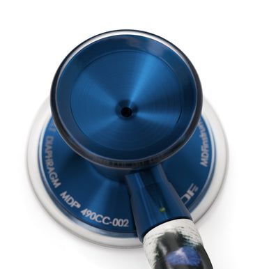 Stethoscope MDF Instruments ProCardial Titanium Mprint Blue Leopard Print Tiberius Panther and Capridium Engraving