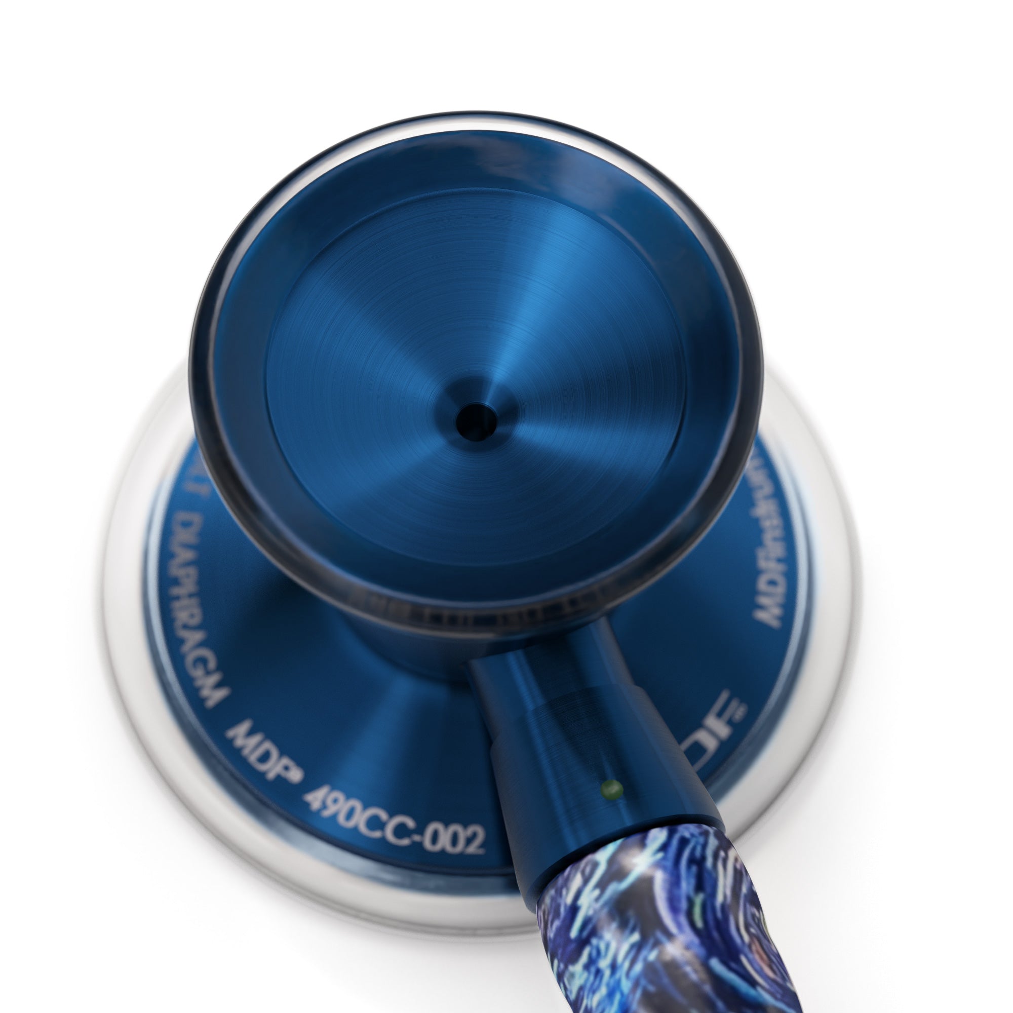 Blue Stethoscope MDF Instruments ProCardial Titanium Mprint Vincent Van Gogh Starry Night Print Go Van Gogh and Capridium Engraving