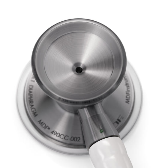 Stethoscope MDF Instruments ProCardial Titanium Cardiology White and Metalika Engraving