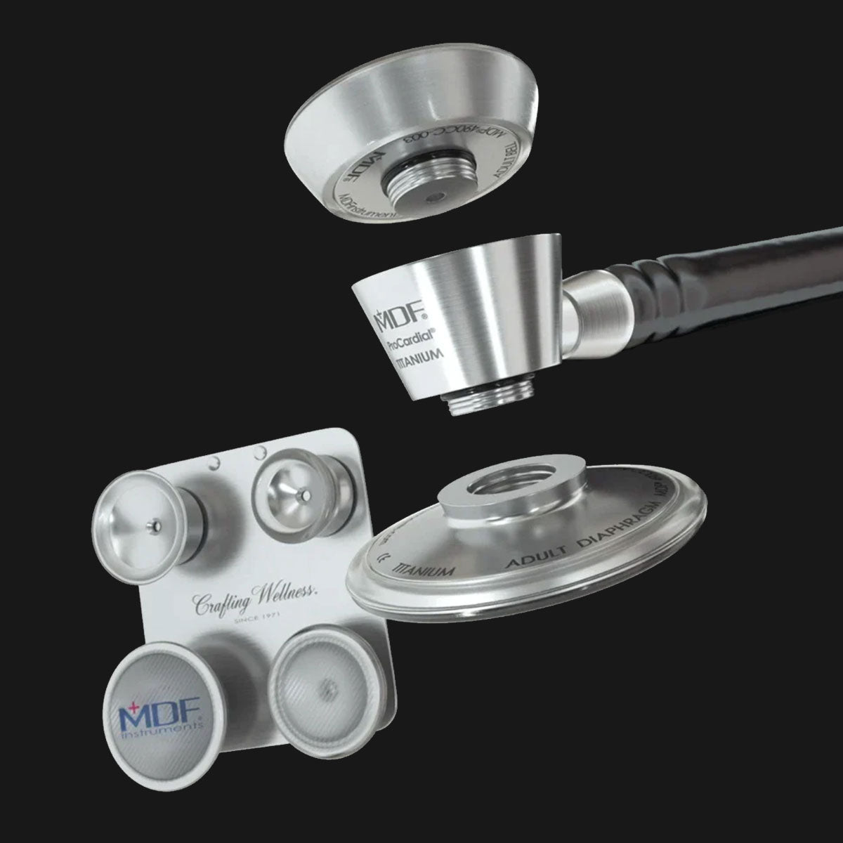 Titanium Stethoscope MDF Instruments Convertible Chestpiece