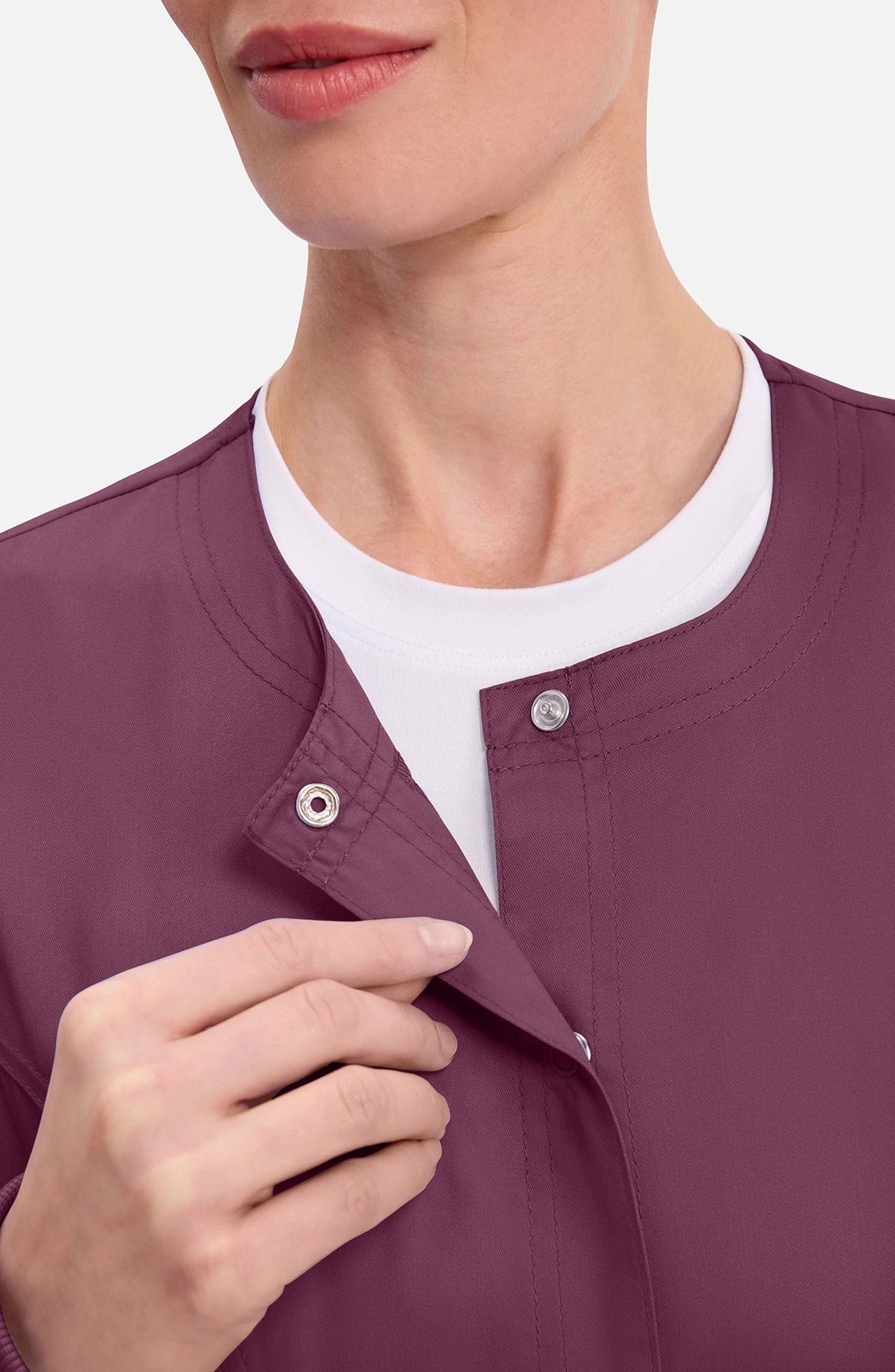 Cherokee Workwear Revolution Women's Snap Front Scrub Jacket