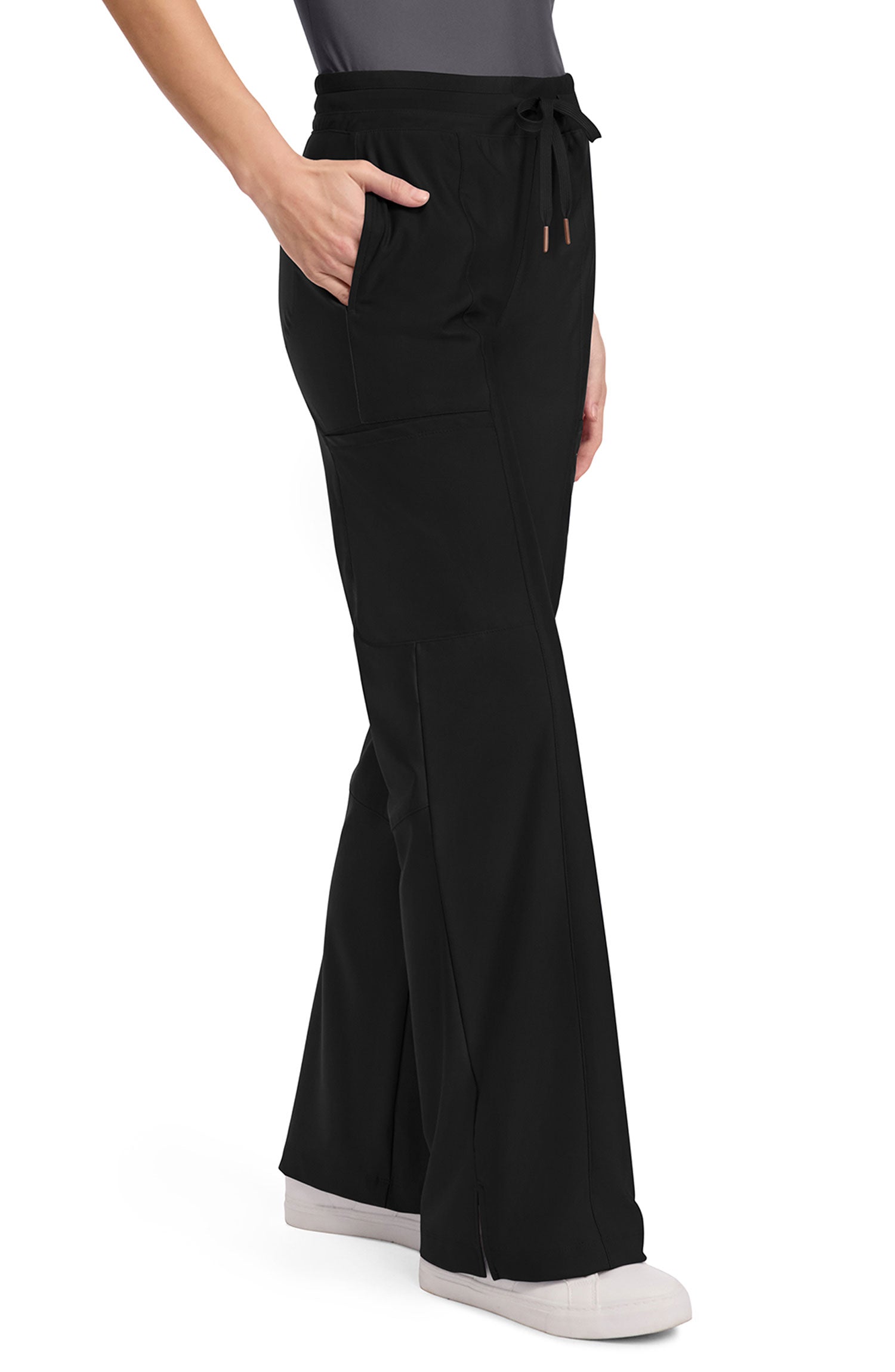 Women's Scrub Pants Wide Leg Cherokee Form Black CK026 MDF Instruments Apparel