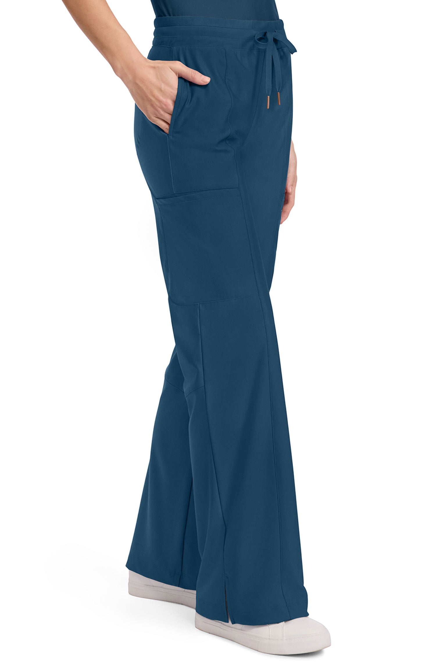 Women's Scrub Pants Wide Leg Cherokee Form Caribbean Blue CK026 MDF Instruments Apparel