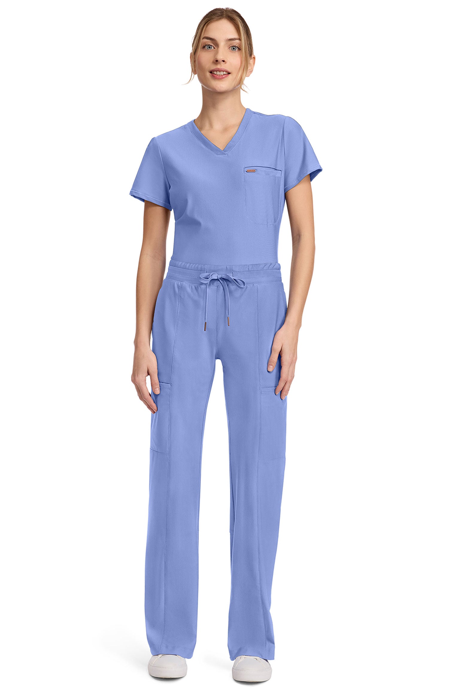 Women's Scrub Pants Wide Leg Cherokee Form Ciel Blue CK026 MDF Instruments Apparel