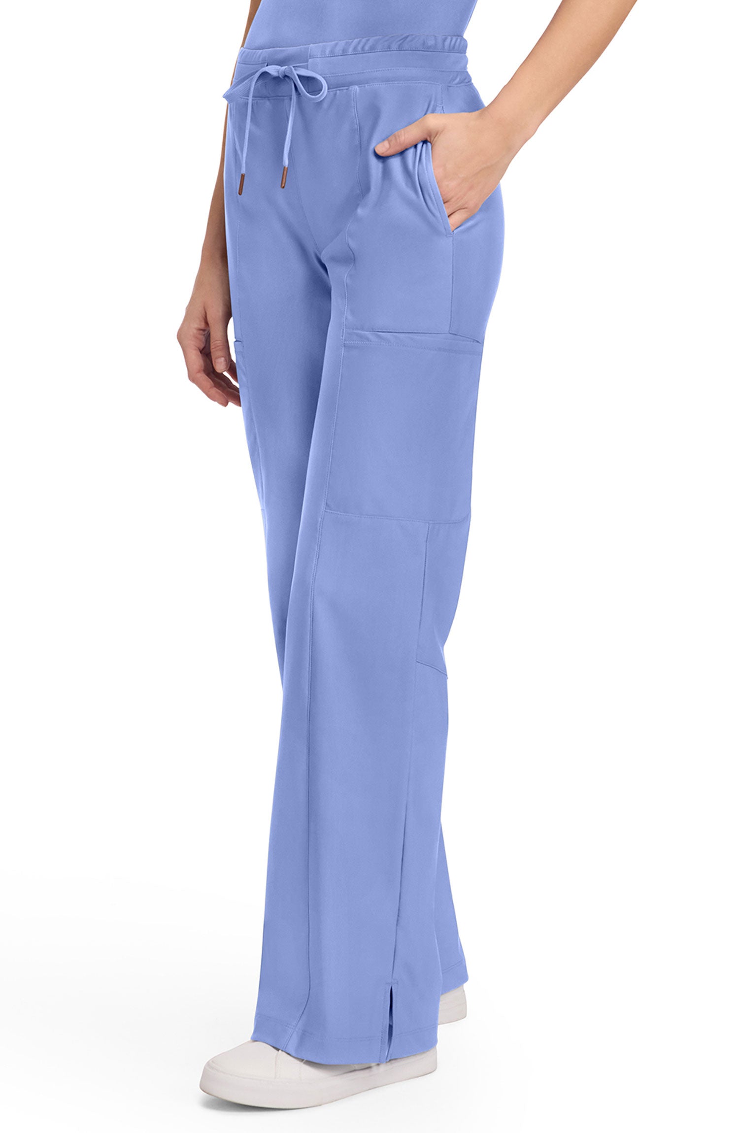Women's Scrub Pants Wide Leg Cherokee Form Ciel Blue CK026 MDF Instruments Apparel