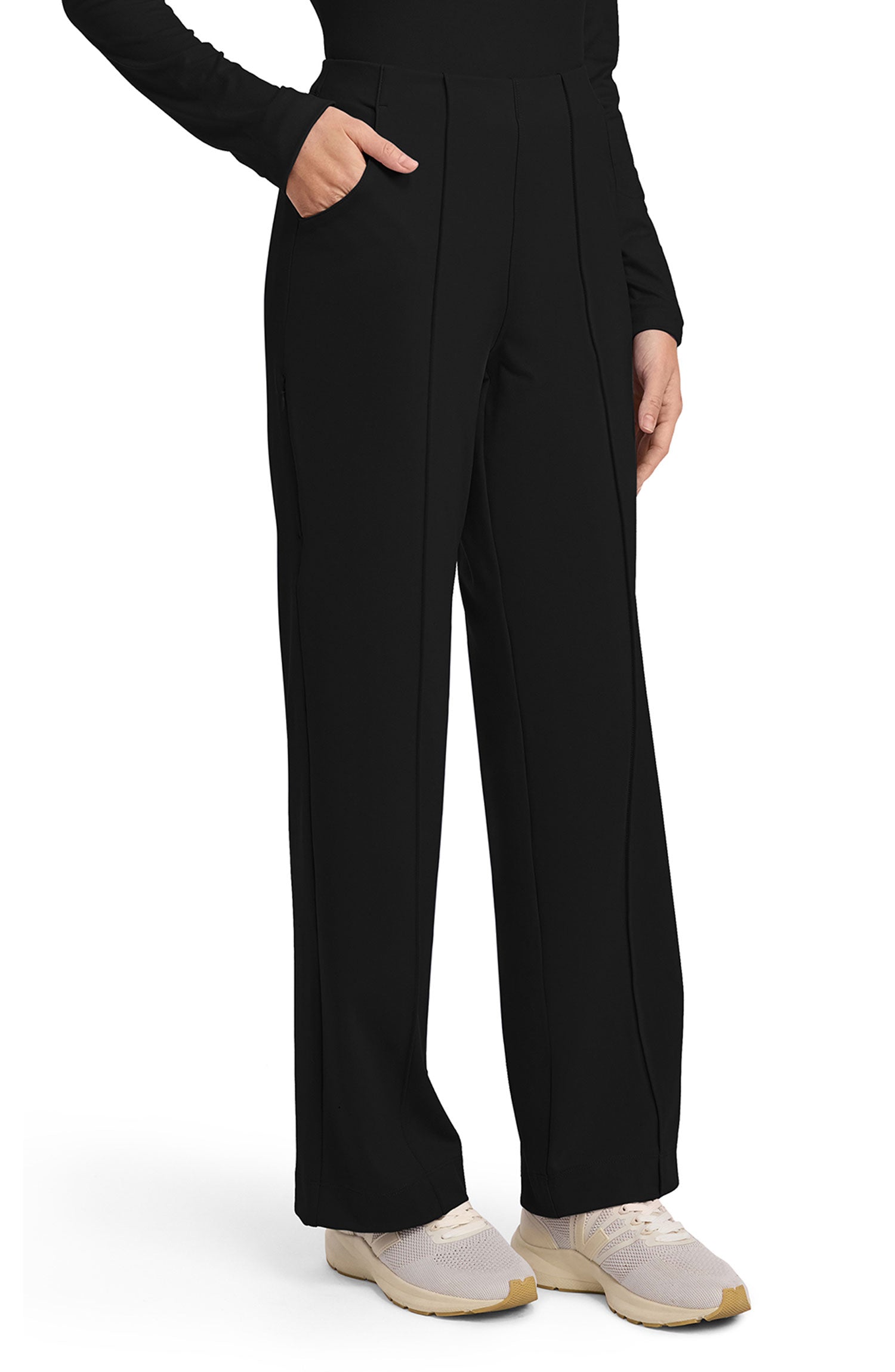 Cherokee Achieve Women's Pintuck Wide Leg Scrub Pants