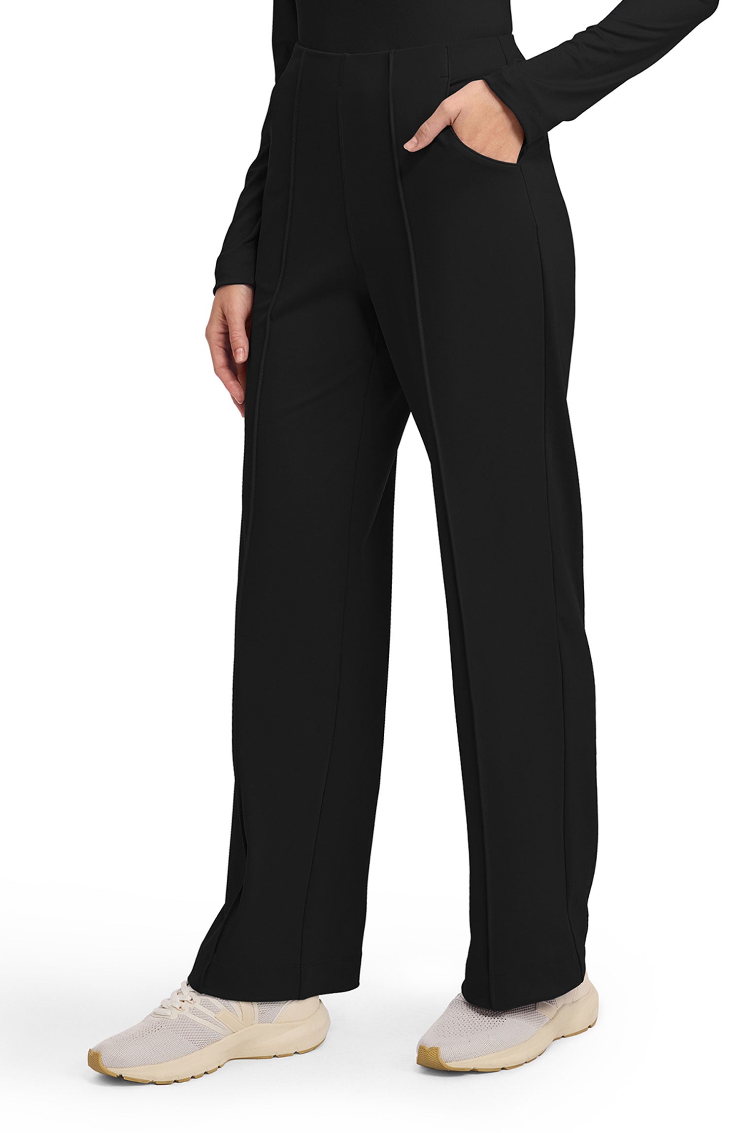 Cherokee Achieve Women's Pintuck Wide Leg Scrub Pants
