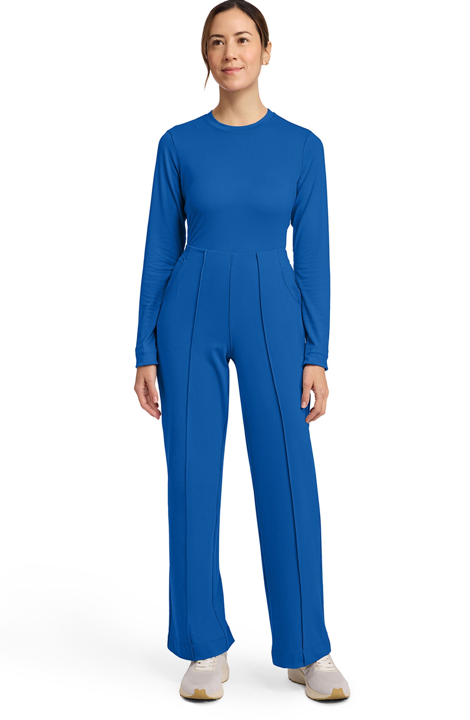 Cherokee Achieve Women's Pintuck Wide Leg Scrub Pants