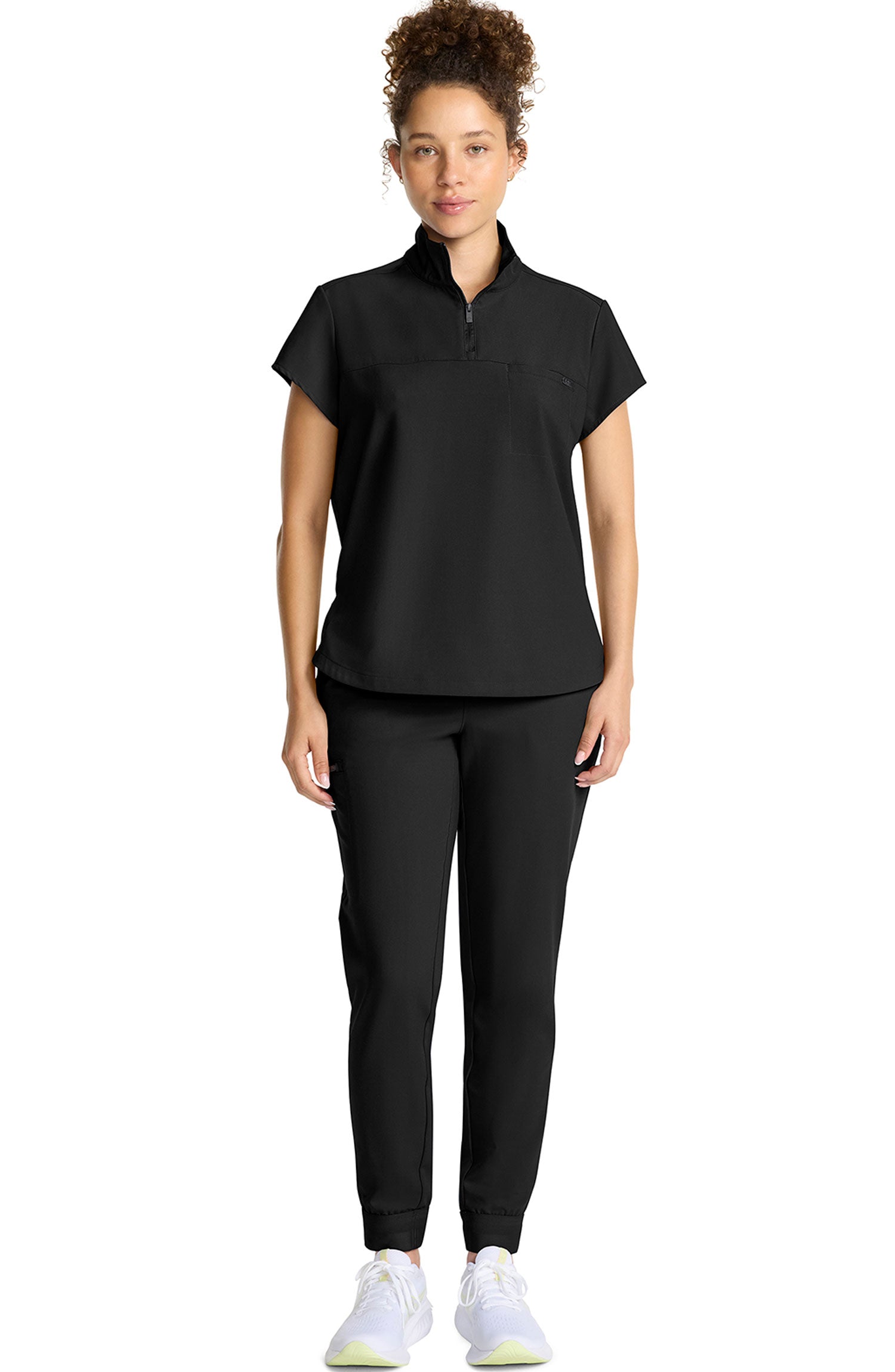Healing Hands Quest Bella Women's Quarter Zip Scrub Top