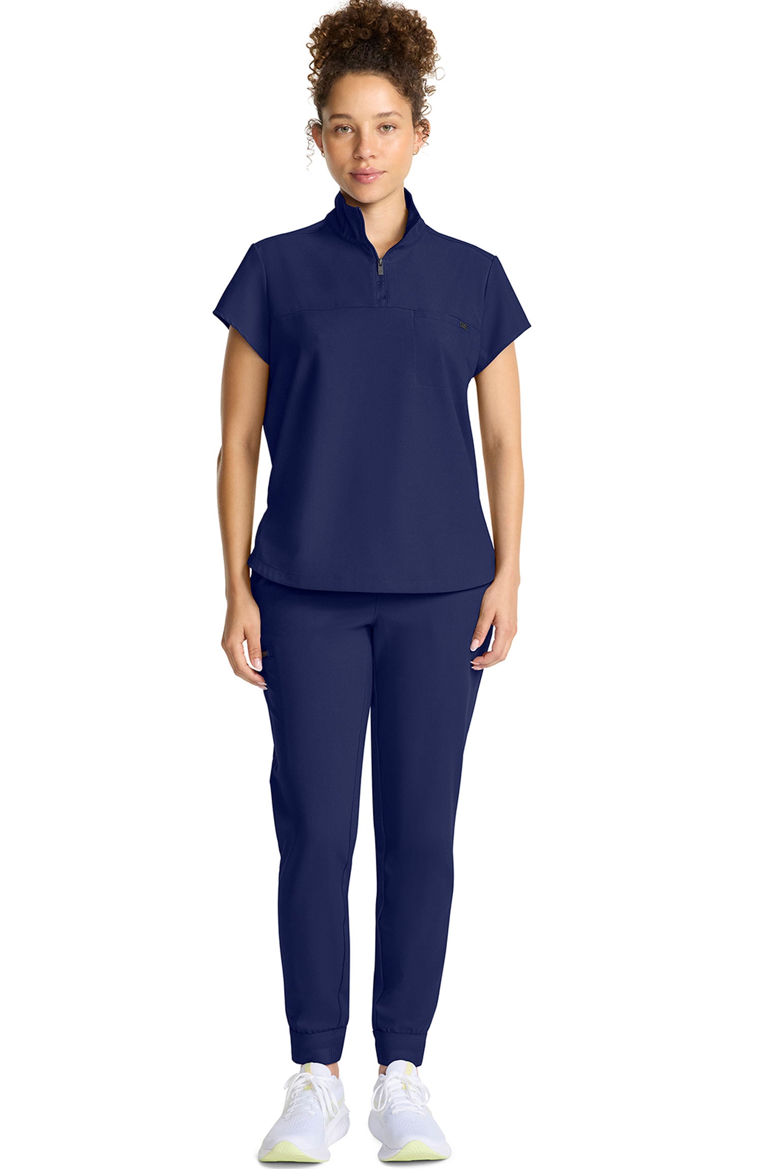 Healing Hands Quest Bella Women's Quarter Zip Scrub Top