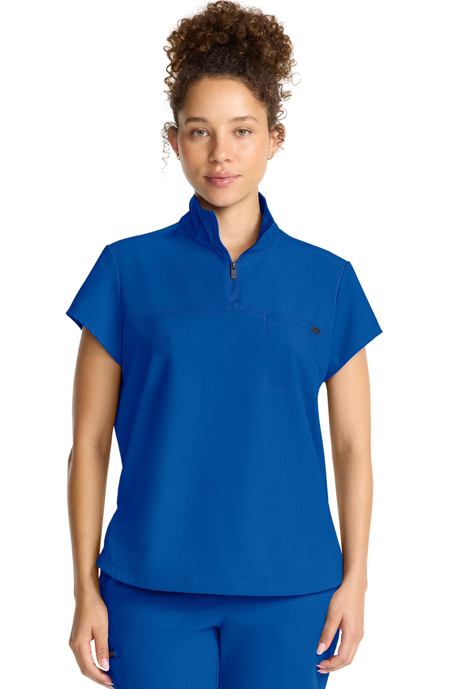 Healing Hands Quest Bella Women's Quarter Zip Scrub Top