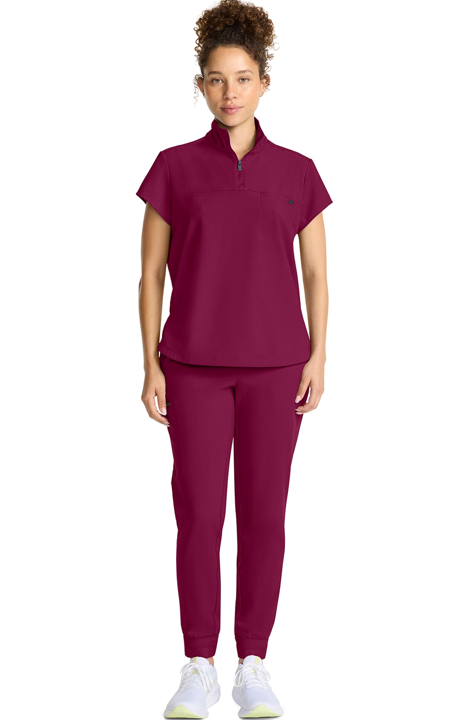 Healing Hands Quest Bella Women's Quarter Zip Scrub Top