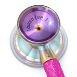ProCardial® Titanium Cardiology Stethoscope - Bright Pink Glitter/Kaleidoscope - Engraving
