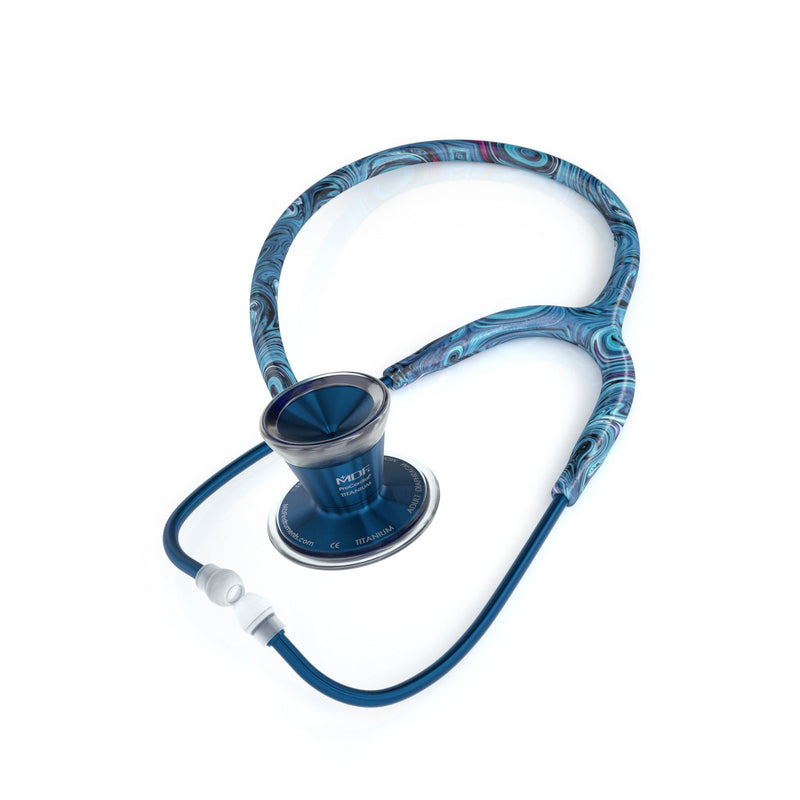 Stethoscope MDF Instruments ProCardial Titanium Starry Night and Capridium Blue