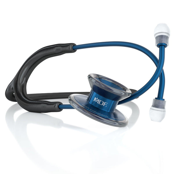 Stethoscope MDF Instruments MD One Epoch Titanium NoirNoir Black and Capridium Blue