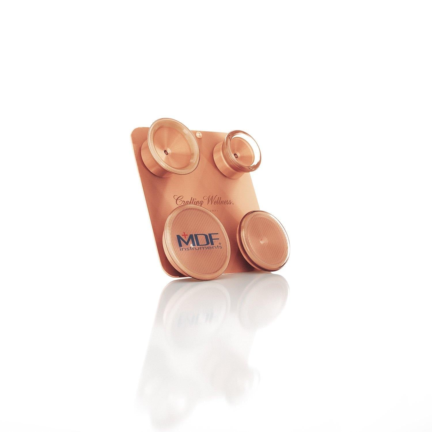 Stethoscope Attachments for Pediatric and Infant Neonatal Patients with Clip MDF® ProCardial® Titanium Rose Gold