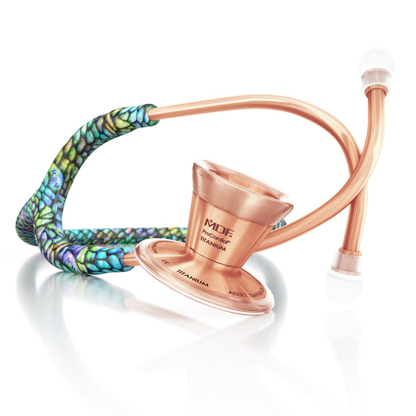 Stethoscope MDF Instruments ProCardial Titanium Cardiology Mermaid Rose Gold