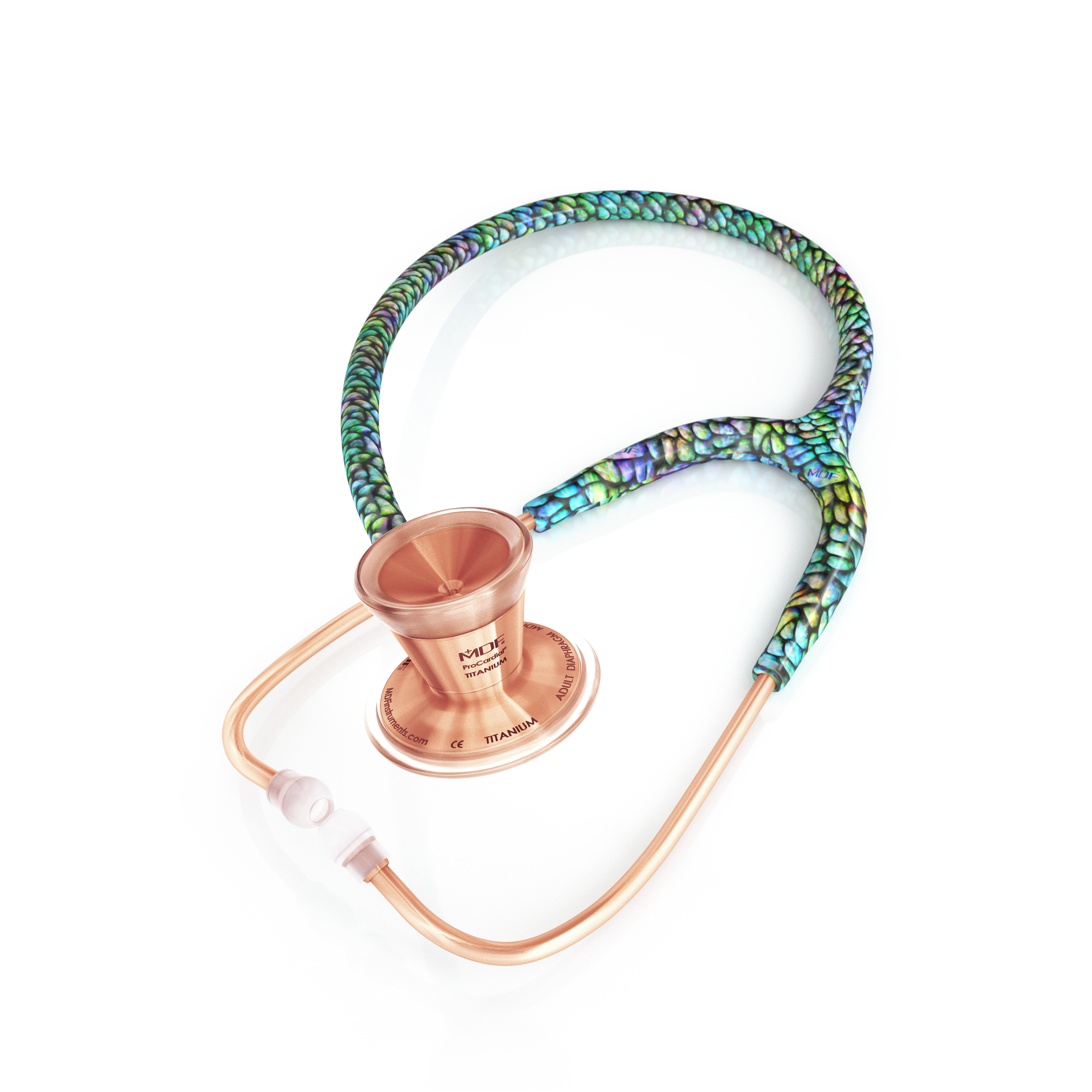 Stethoscope MDF Instruments ProCardial Titanium Cardiology Mermaid Rose Gold