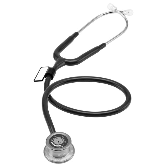 MDF Instruments Pulse Time Stethoscope with Clock Black