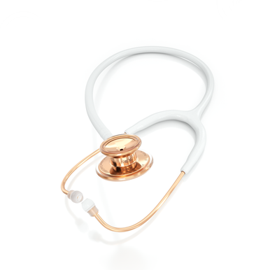 Rose Gold Stethoscope MDF Instruments MD One BlaBlanc White