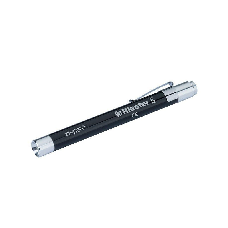 Riester ri-pen® Diagnostic Pupil Penlight - LED 3V - Pack of 6 - MDF Instruments Official Store - Black - Penlight