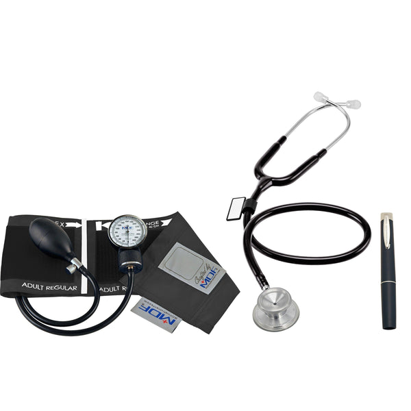 Calibra® Acoustica® Suite - Stethoscope and Sphygmomanometer Kit - MDF Instruments Official Store - Black - Sphygmomanometer