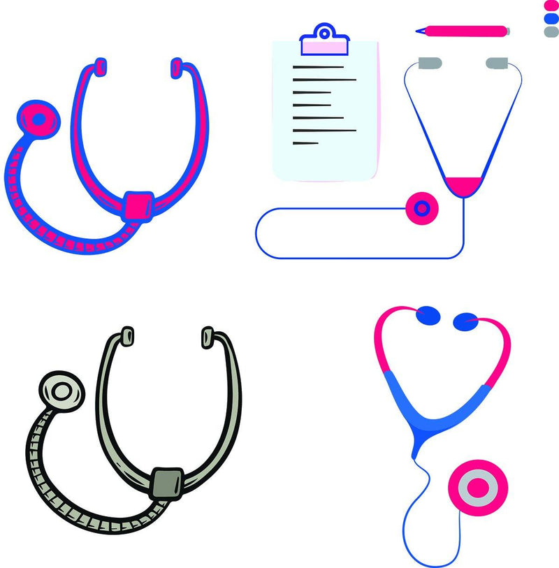Stethoscope Clipart with Chart (AI) - MDF Instruments Official Store - Stethoscope Clipart