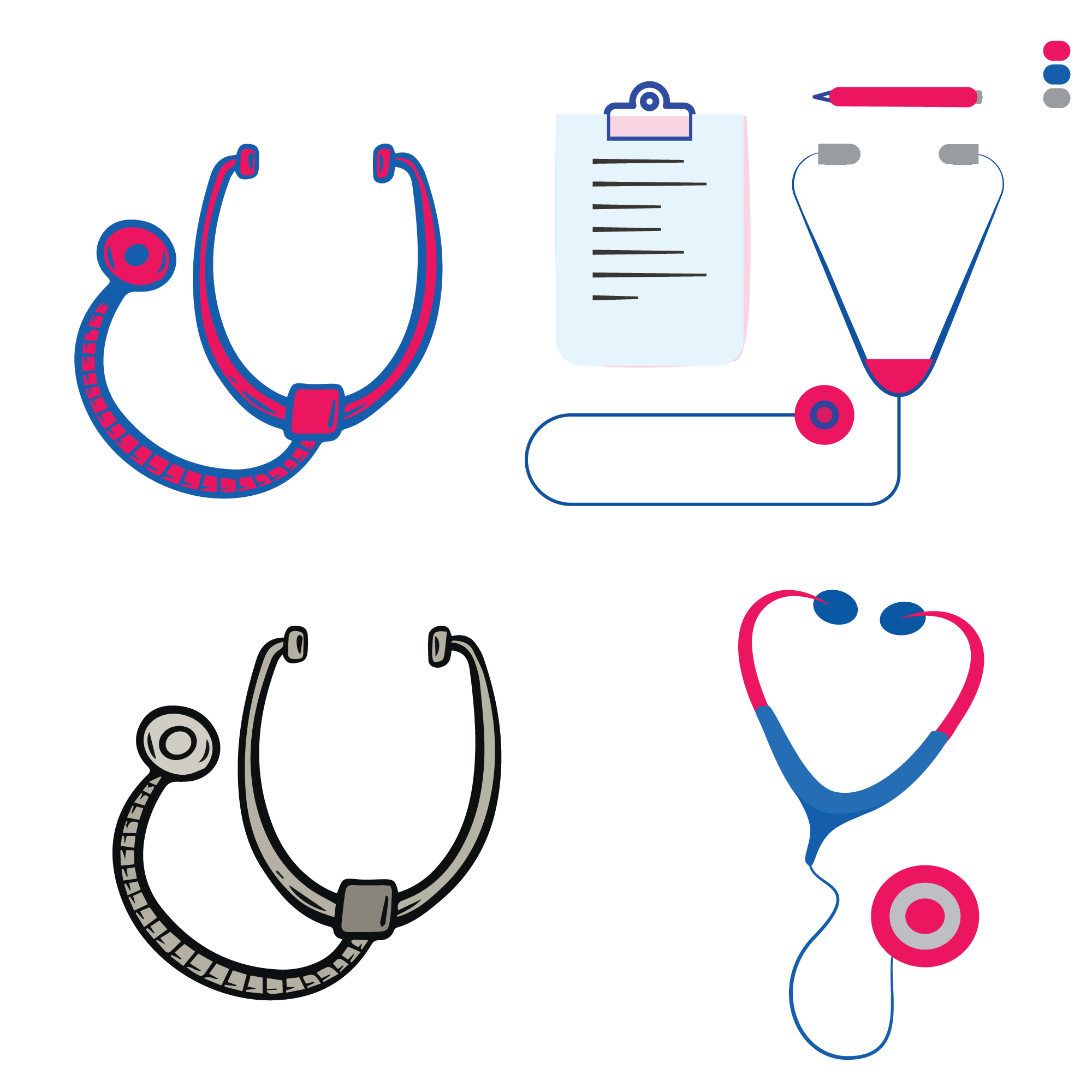 Stethoscope Clipart with Chart (PNG) - MDF Instruments Official Store - Stethoscope Clipart