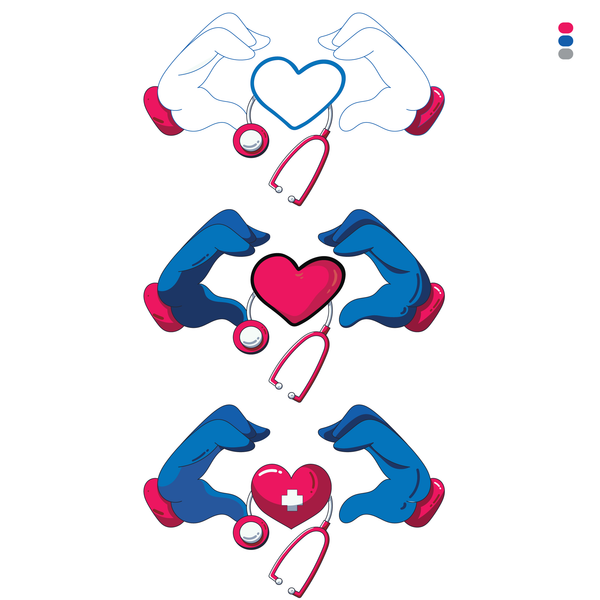 Stethoscope Clipart with Heart (PNG) - MDF Instruments Official Store - Stethoscope Clipart