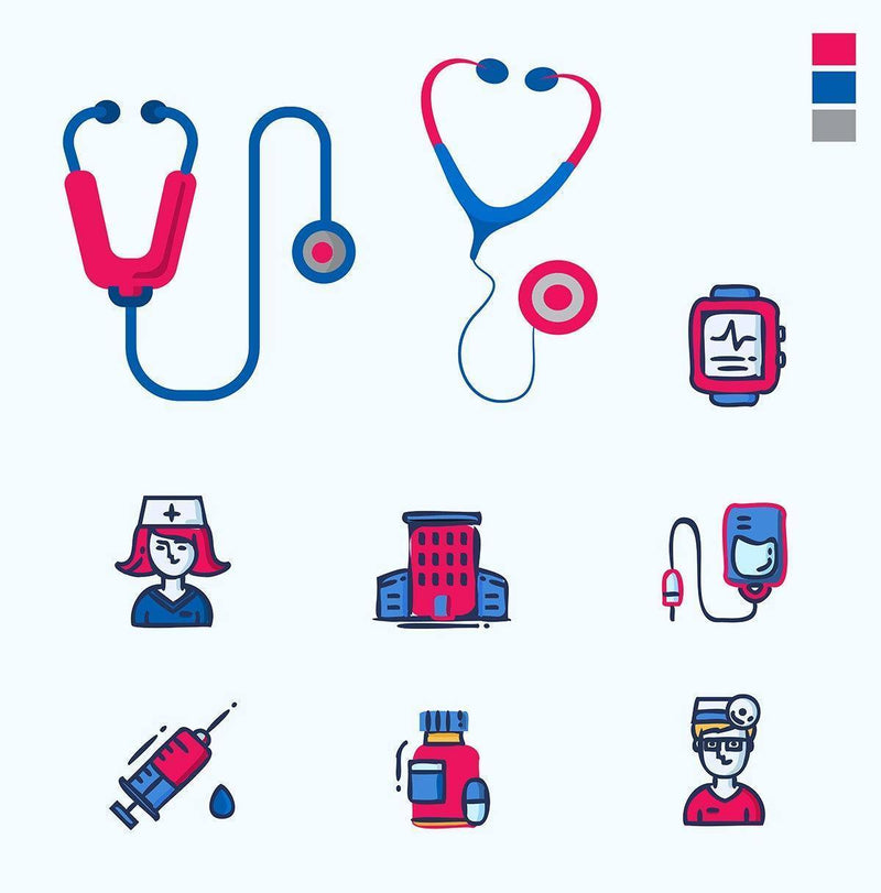 Stethoscope Vector (AI) - MDF Instruments Official Store - Stethoscope Clipart