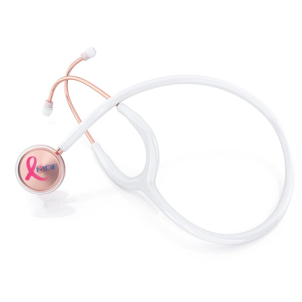 MDF Instruments® Stethoscope MD One® Rose Gold and White Breast Cancer ...