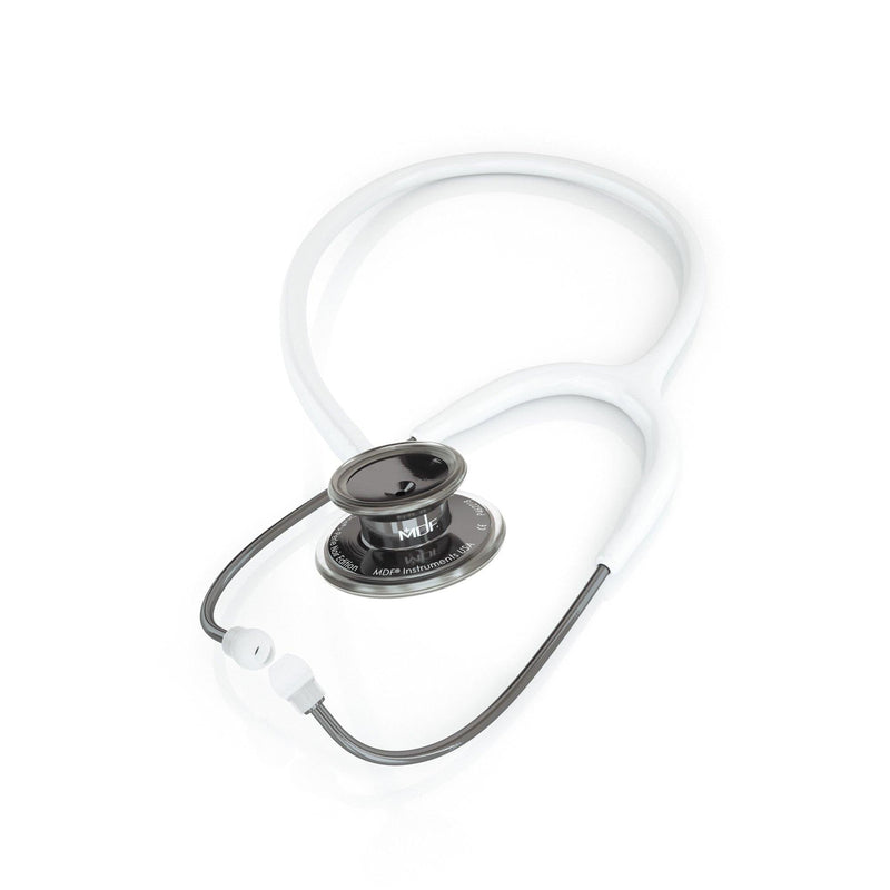 Stethoscope MDF Instruments MD One® Adult Stainless Steel Perla Noire and White