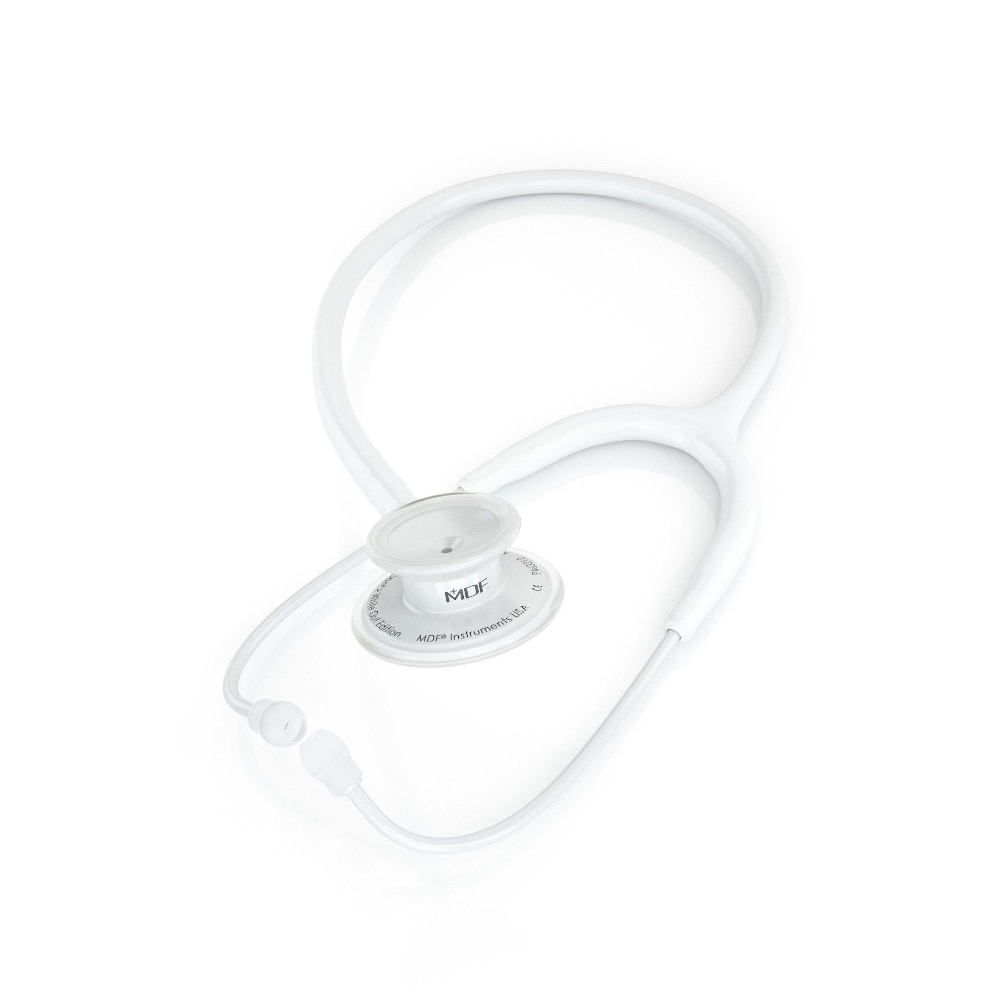 Stethoscope MDF Instruments MD One® Adult Stainless Steel White WhiteOut