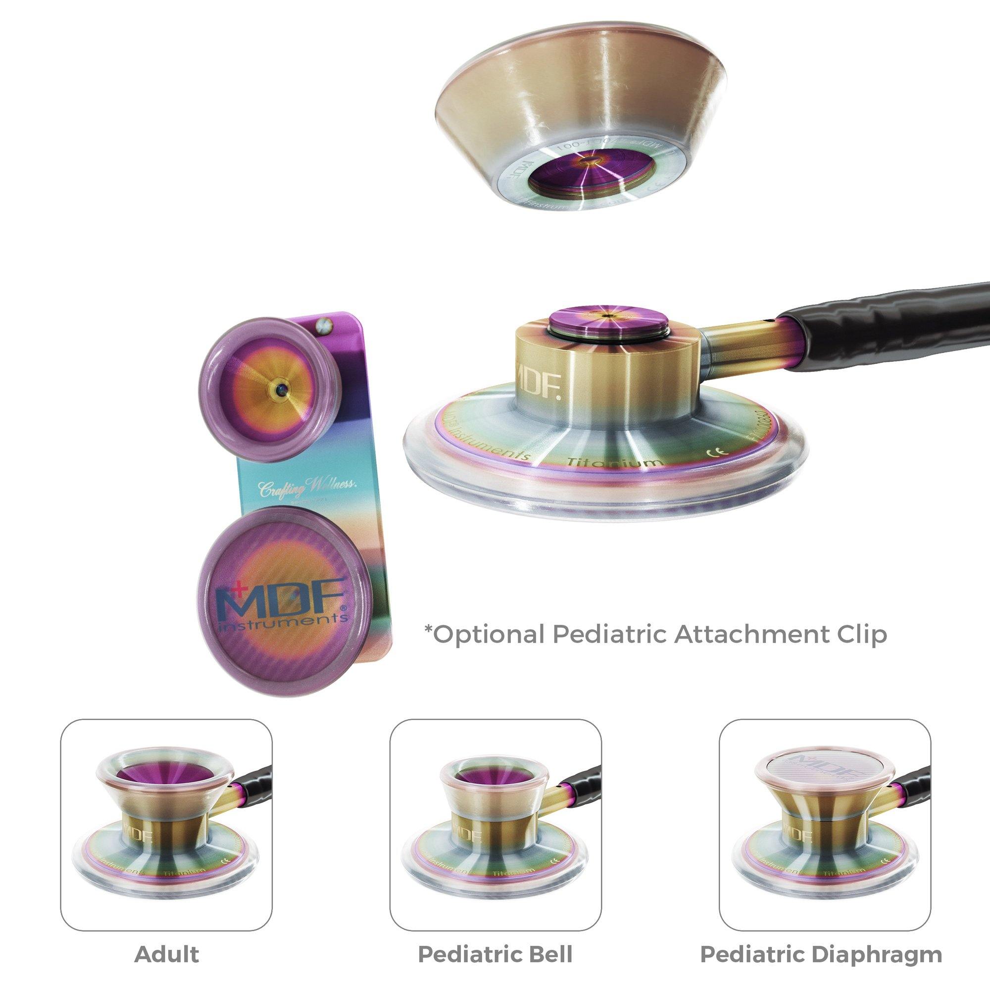 MDF Instruments® Stethoscope MD One® Epoch® Titanium Sunflower