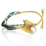 Stethoscope MDF Instruments MD One Epoch Titanium Green Snake Skin Print LoSace and Gold