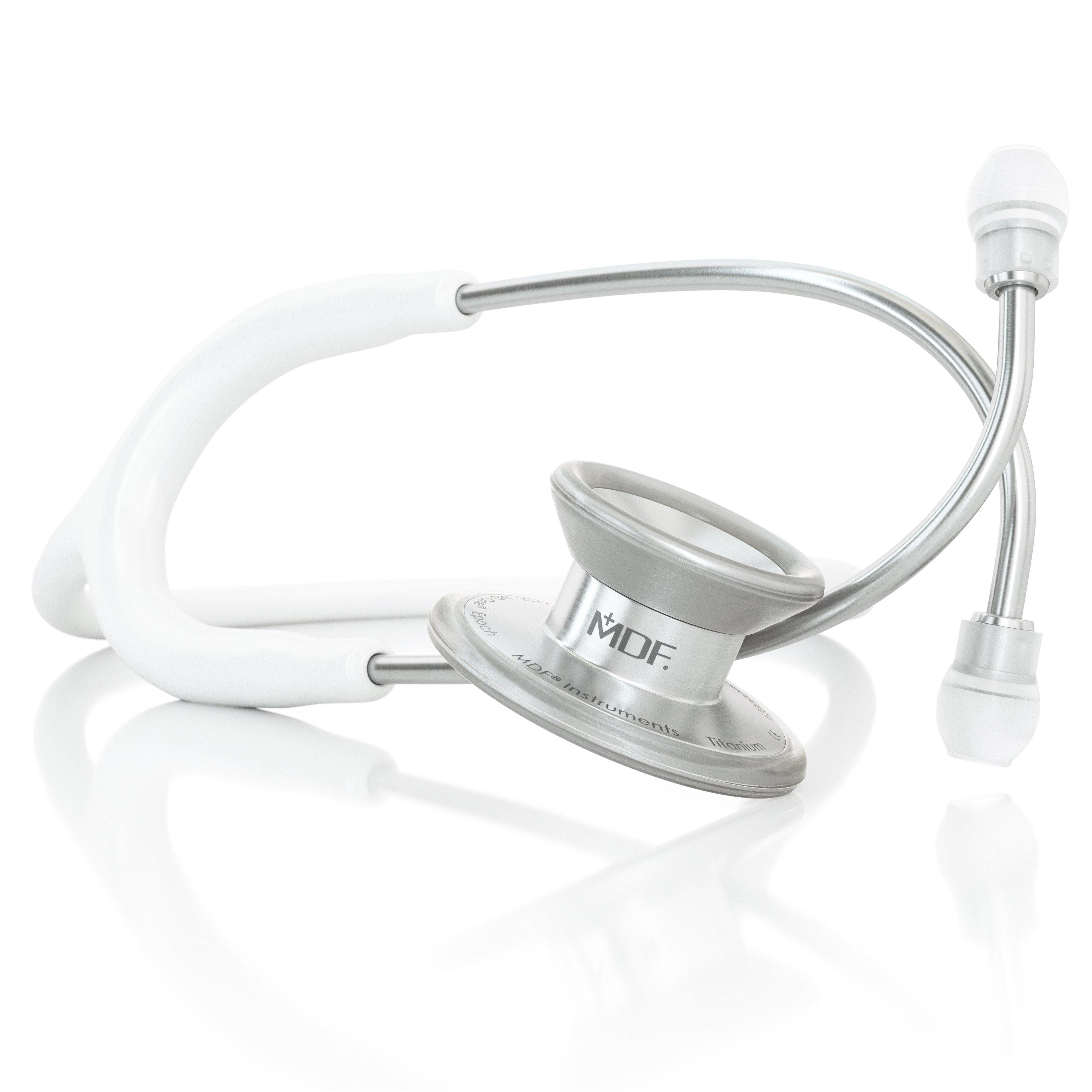 Stethoscope MDF Instruments MD One Epoch Titanium BlaBlanc White
