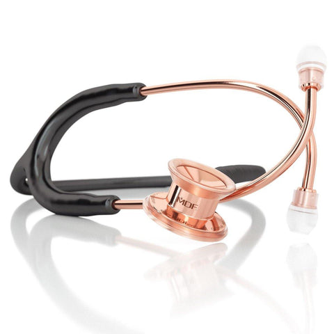 MD One® Pediatric Stethoscope - Black/Rose Gold - MDF Instruments Official Store - Stethoscope