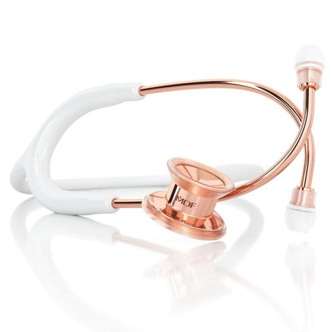 MD One® Pediatric Stethoscope - White/Rose Gold - MDF Instruments Official Store - Stethoscope