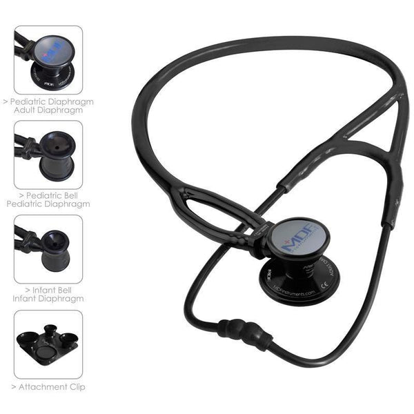 ProCardial® ERA® Stethoscope - Black/BlackOut - MDF Instruments Official Store - No - Stethoscope
