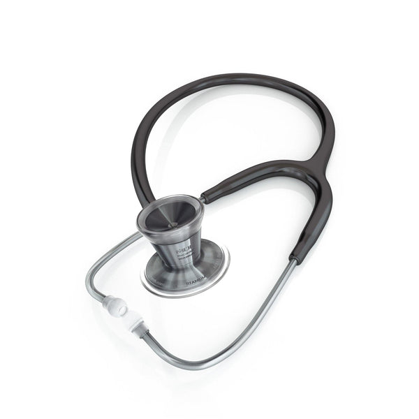 ProCardial® Titanium Cardiology Stethoscope - Black/Metalika - MDF Instruments Official Store - Stethoscope