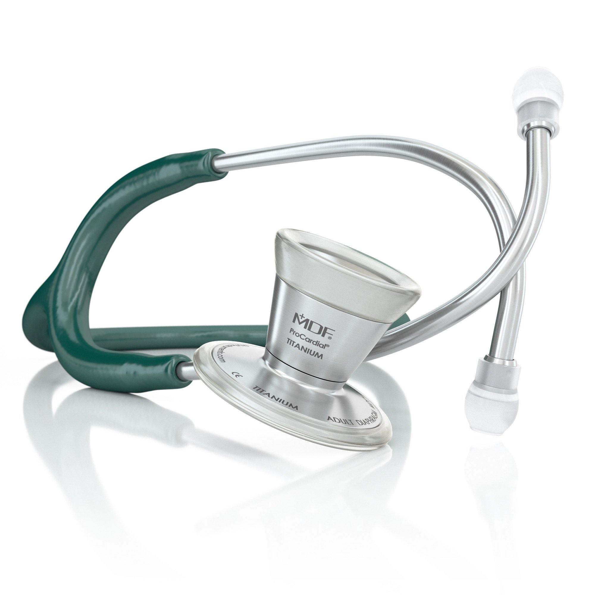 ProCardial® Titanium Cardiology Stethoscope - Green - MDF Instruments Official Store - No - Stethoscope