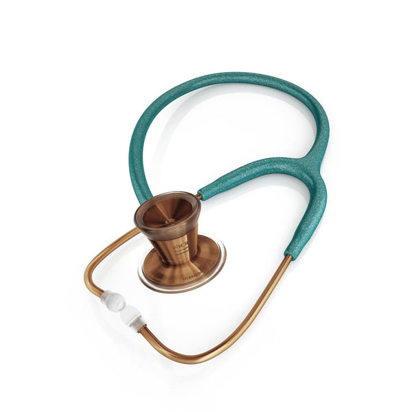 Stethoscope MDF Instruments ProCardial Titanium Cardiology Green Glitter and Cyprium